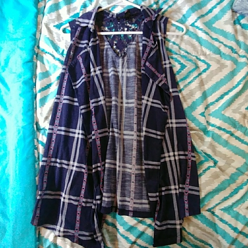 Flannel Cardigan